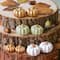 Kate Aspen&#xAE; Mini Gold Pumpkin Place Card Holder Set